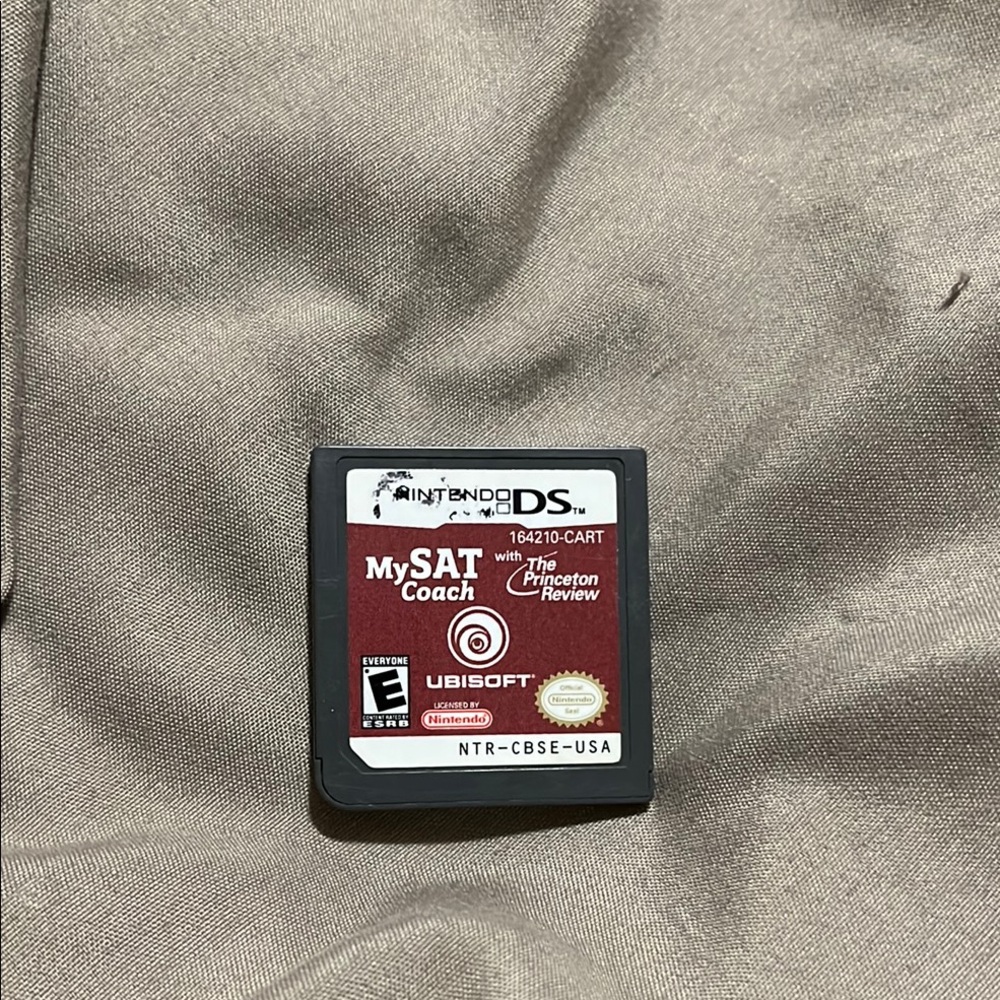 Nintendo DS MySAT Coach Game Cartridge - Black and Gold